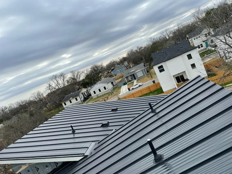 Standing seam metal roof panels with vents for Skylight Repair in Pitman